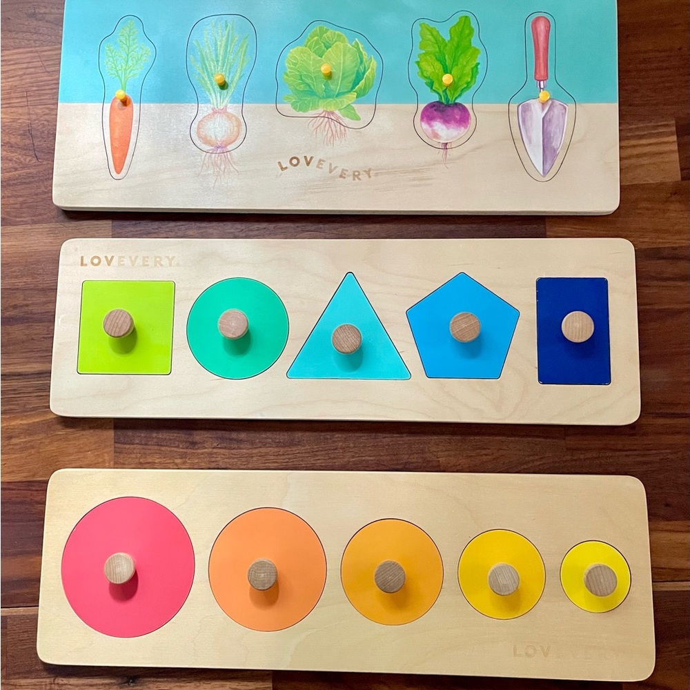 Three beautiful puzzles from LovEvery collection.